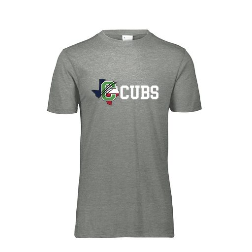 [FTSCUBGY-AS-LOGO3] Decker Men's Tri-Blend T-Shirt - Short Sleeve (Adult S, Gray, Logo 3)