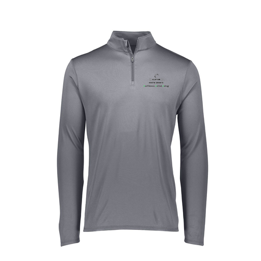 [FTLQFLGY-FAXS-LOGO1] Decker Women's Flex-Lite 1/4 Zip Shirt (Female Adult XS, Gray, Logo 1)