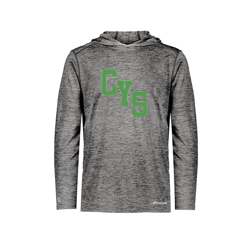 [FOLHCGBK-YS-LOGO2] Decker Youth Charge Hoodie (Youth S, Black, Logo 2)